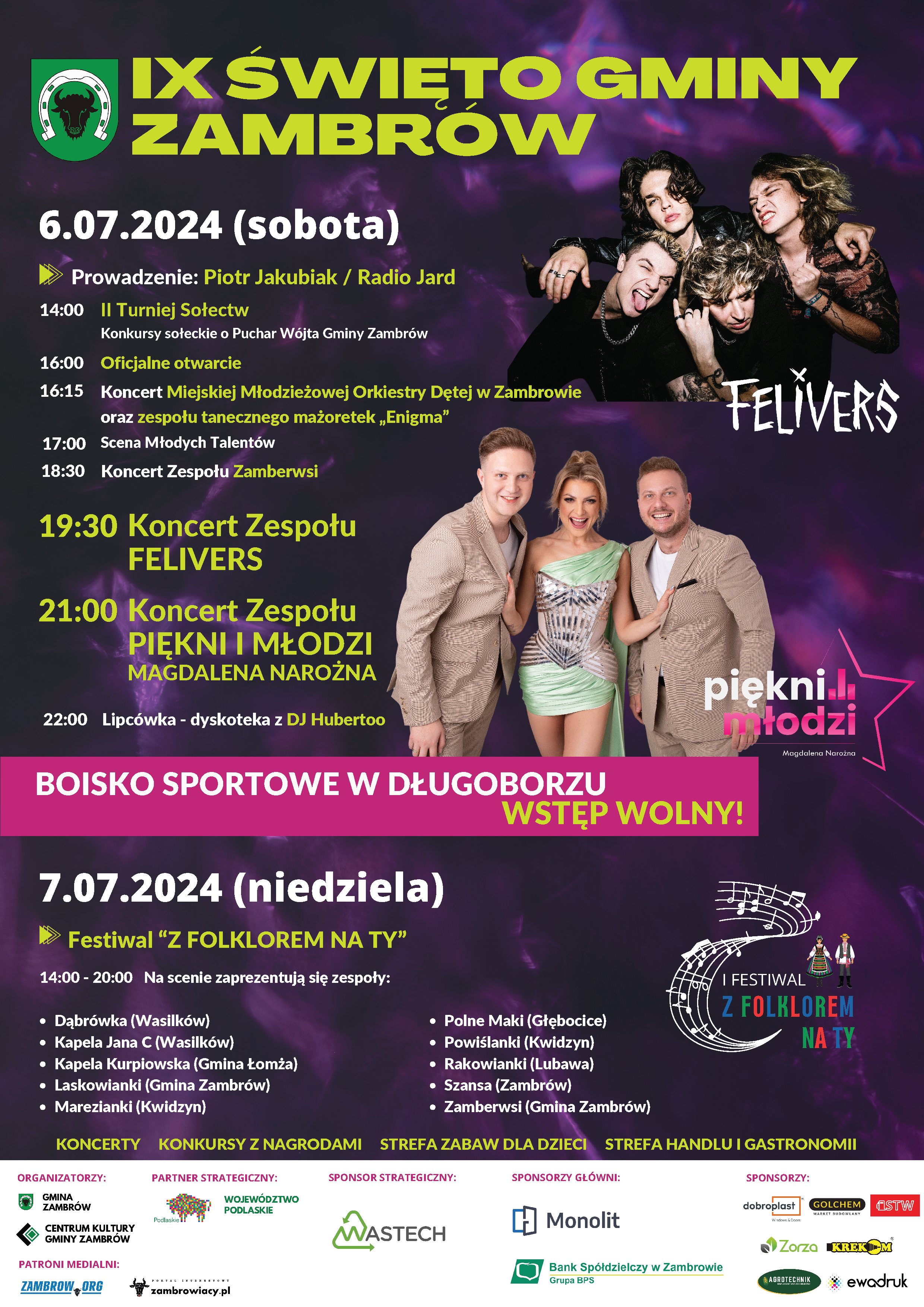 IX Święto Gminy Zambrów Plakat